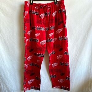Concepts Sport Detroit Red Wings flannel drawstring lounge pants, size XL